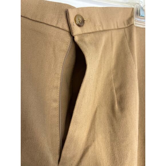 Vintage Briggs Made in USA Polyester Brown Trousers Pants Womens 4P - Picture 4 of 9